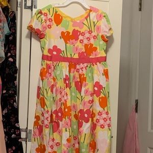 Flower causal girl dress
